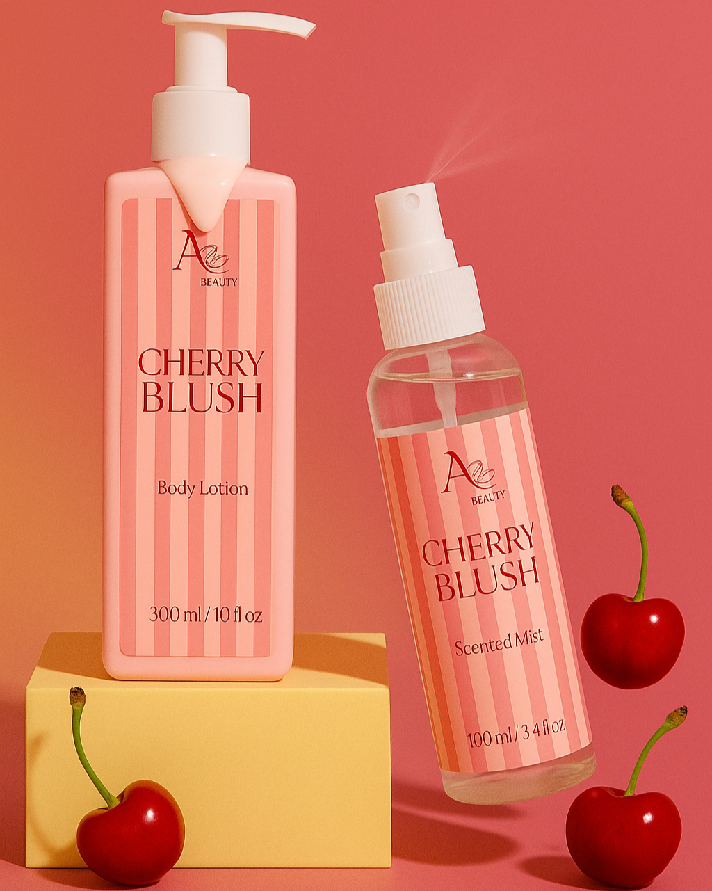 Pack Cherry Blush – Brume & Lait Corps